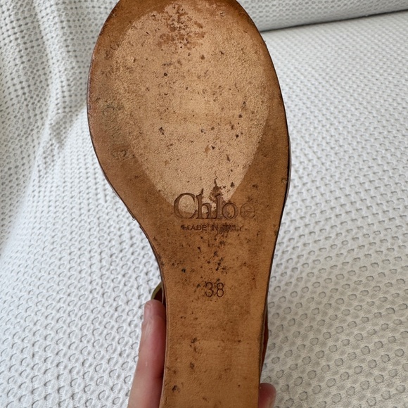 Chloe Leather Wedge Shoe - Picture 6 of 12